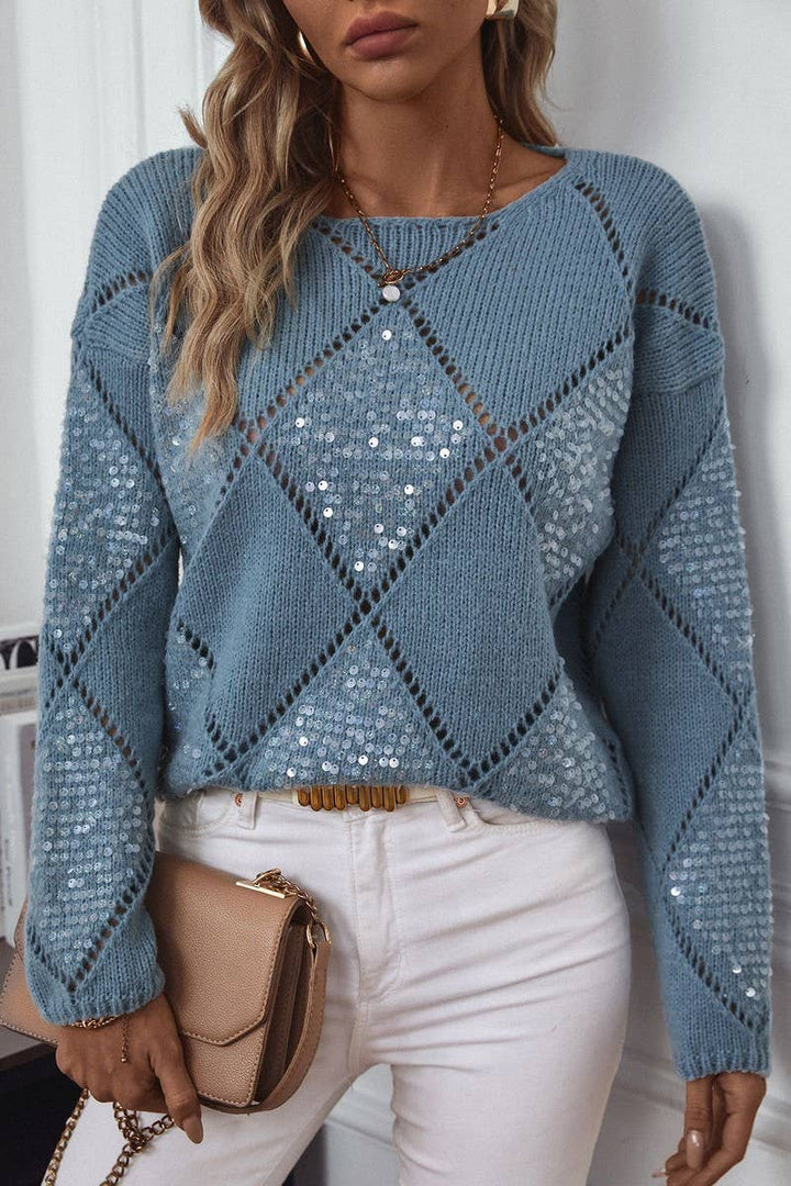 Sequin Knit Sweater