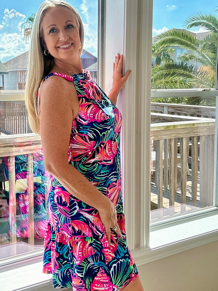 Amira Back Tie Tiered Dress