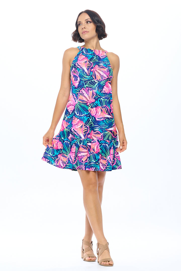 Amira Back Tie Tiered Dress