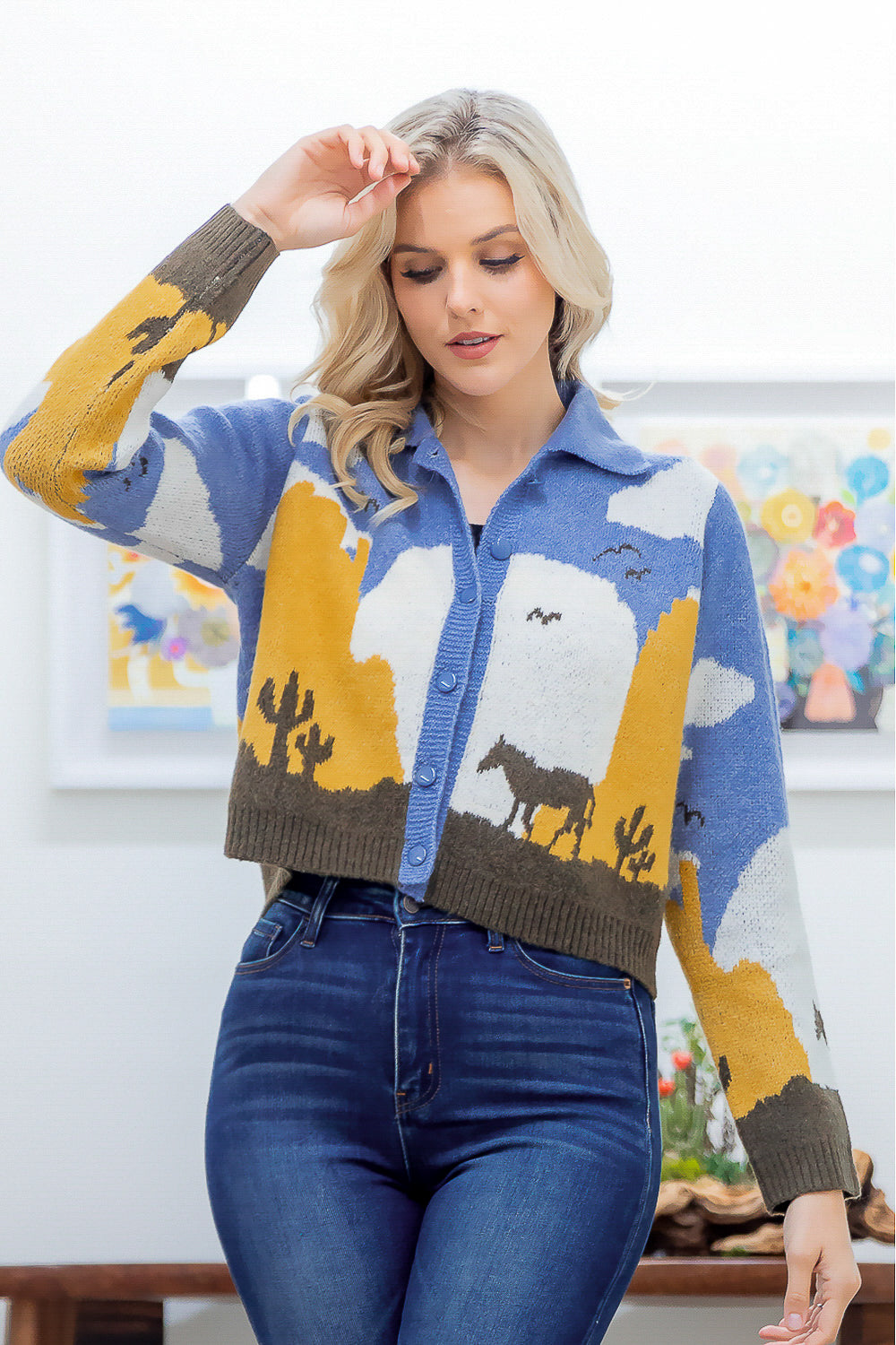 COWGIRL CARDIGAN SWEATER