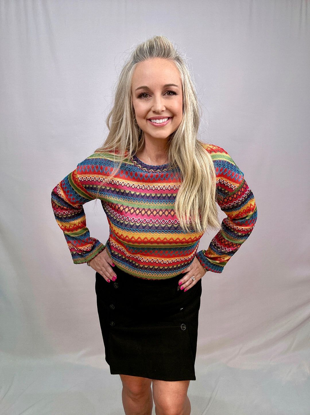 BLACK SUEDE FRONT BUTTON WRAP SKIRT