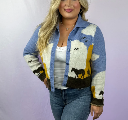 COWGIRL CARDIGAN SWEATER