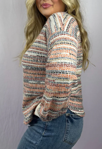MULTI COLOR KNIT TOP