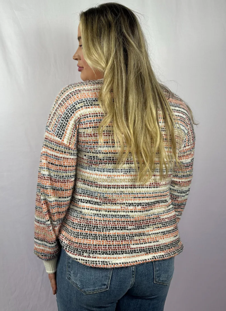 MULTI COLOR KNIT TOP